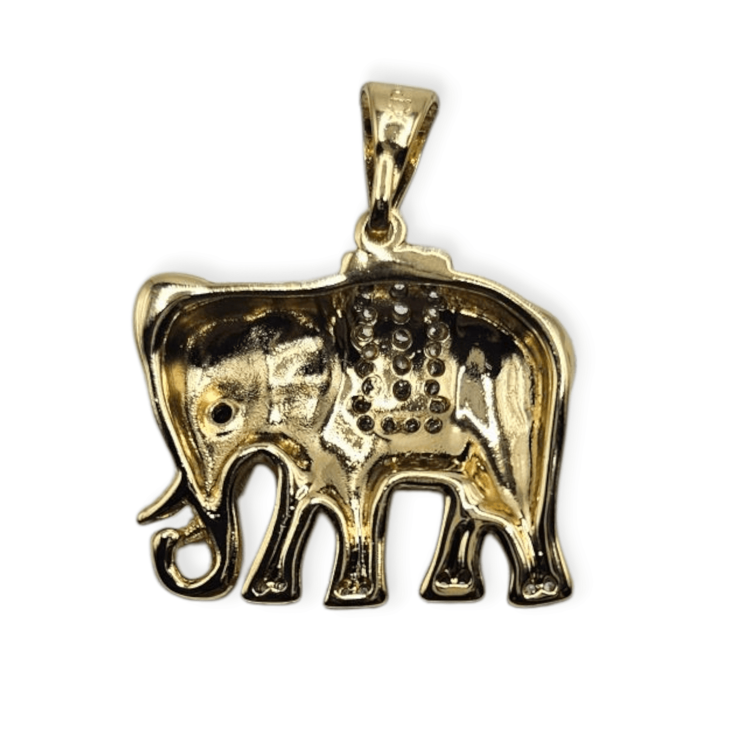 14k Gold Plated Elephant Pendant
