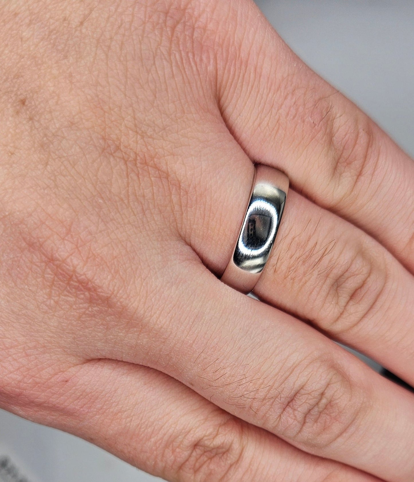 6mm Men's Silver 925 Wedding Band