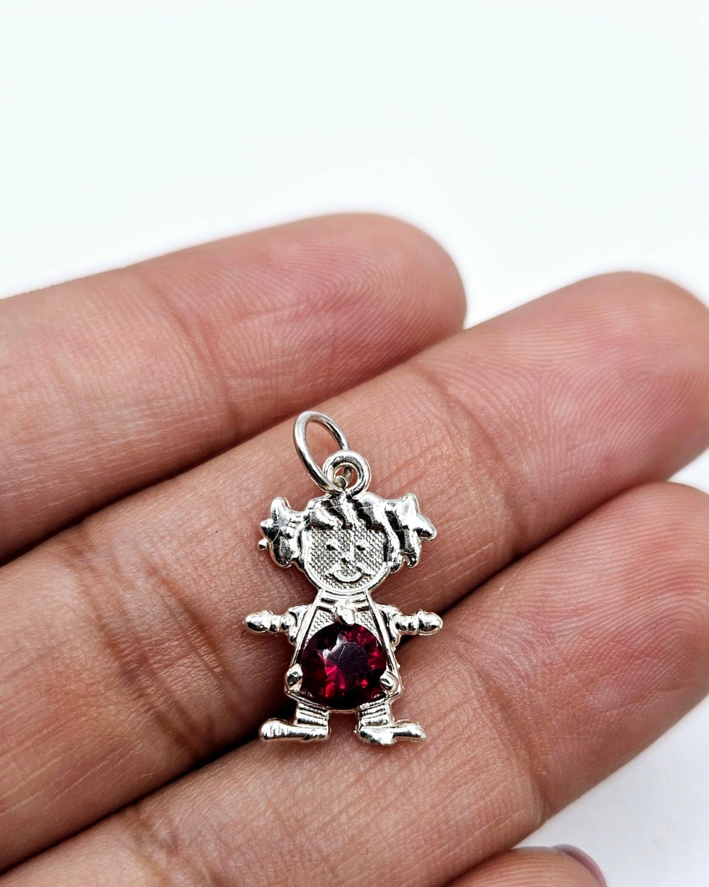 Birthstone Girl Silver 925 Charms
