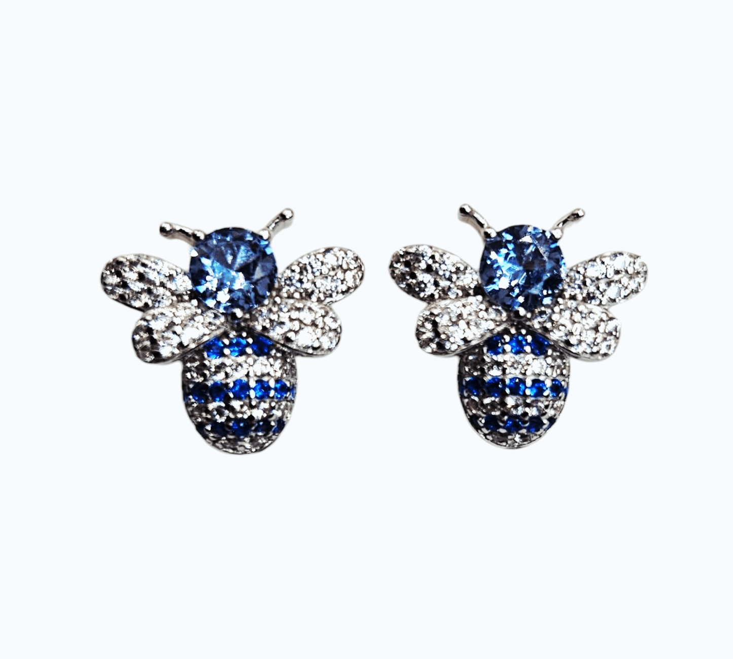 Blue Queen Silver 925 Stud Earrings