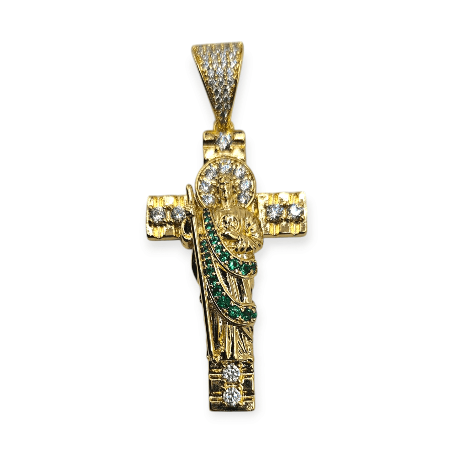 Cross Saint Jude 14K Gold Plated Pendant