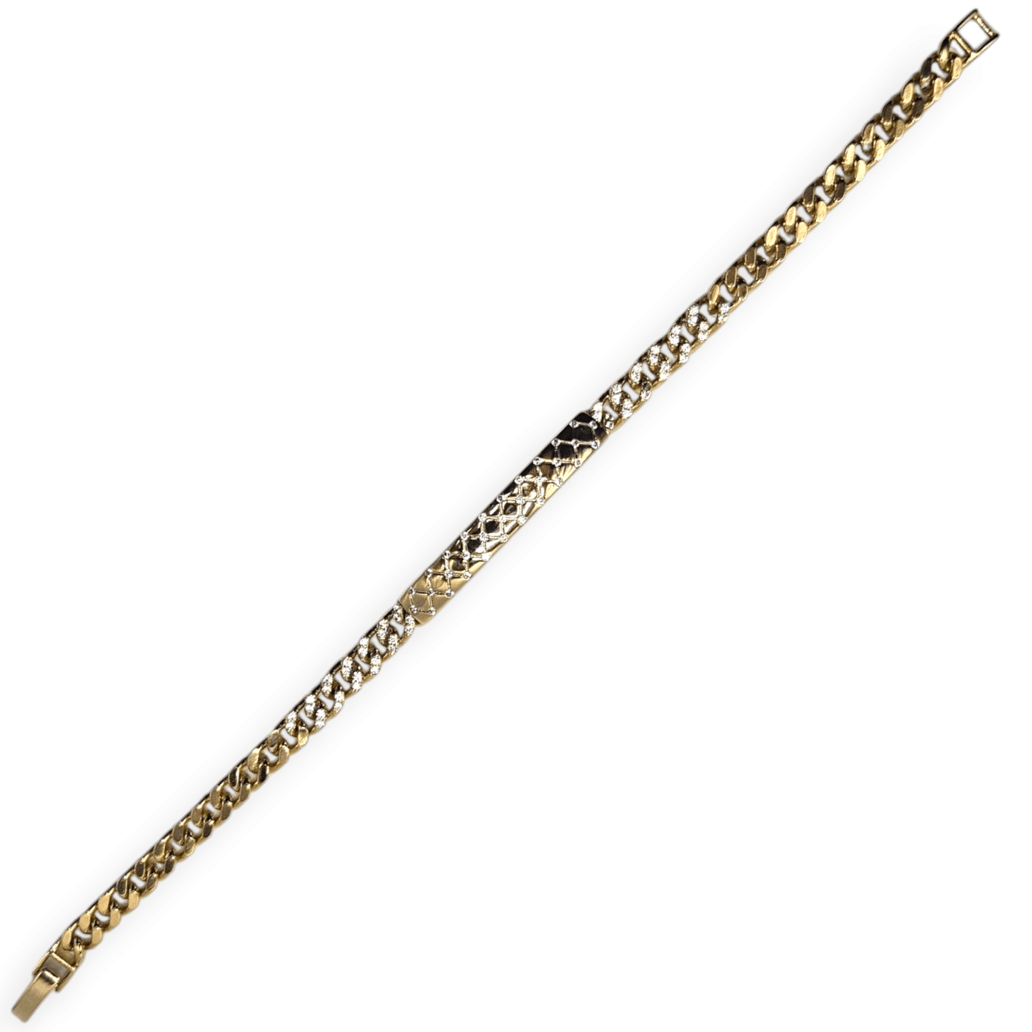 Fashion ID Style Bracelet 14K Gold Plated