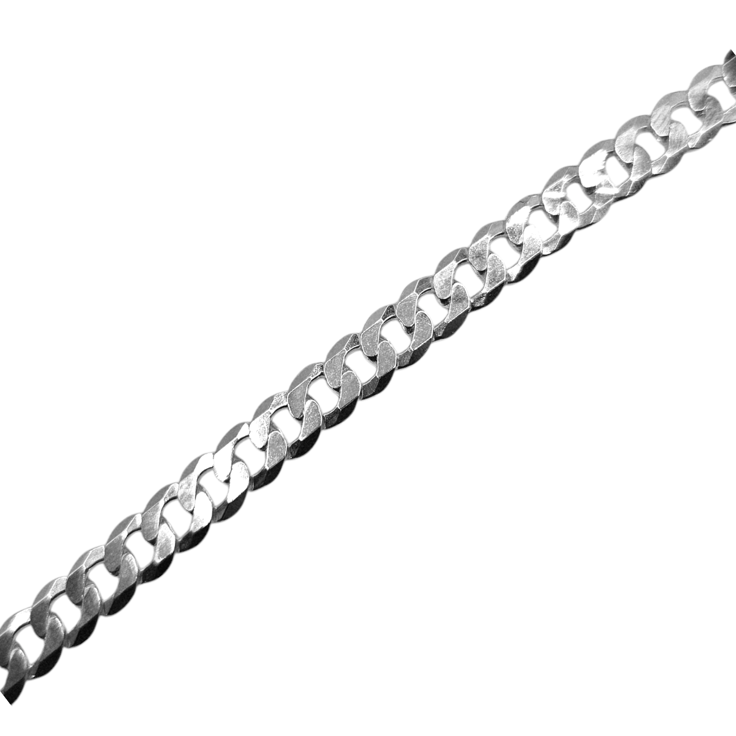 Italian Solid 925 Sterling Silver Cuban Link Chain for Men, Women 28"L 6mm