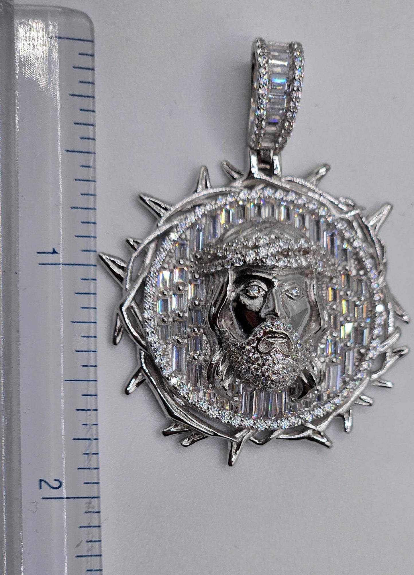 Jesus 3D Face Silver 925 Pendant