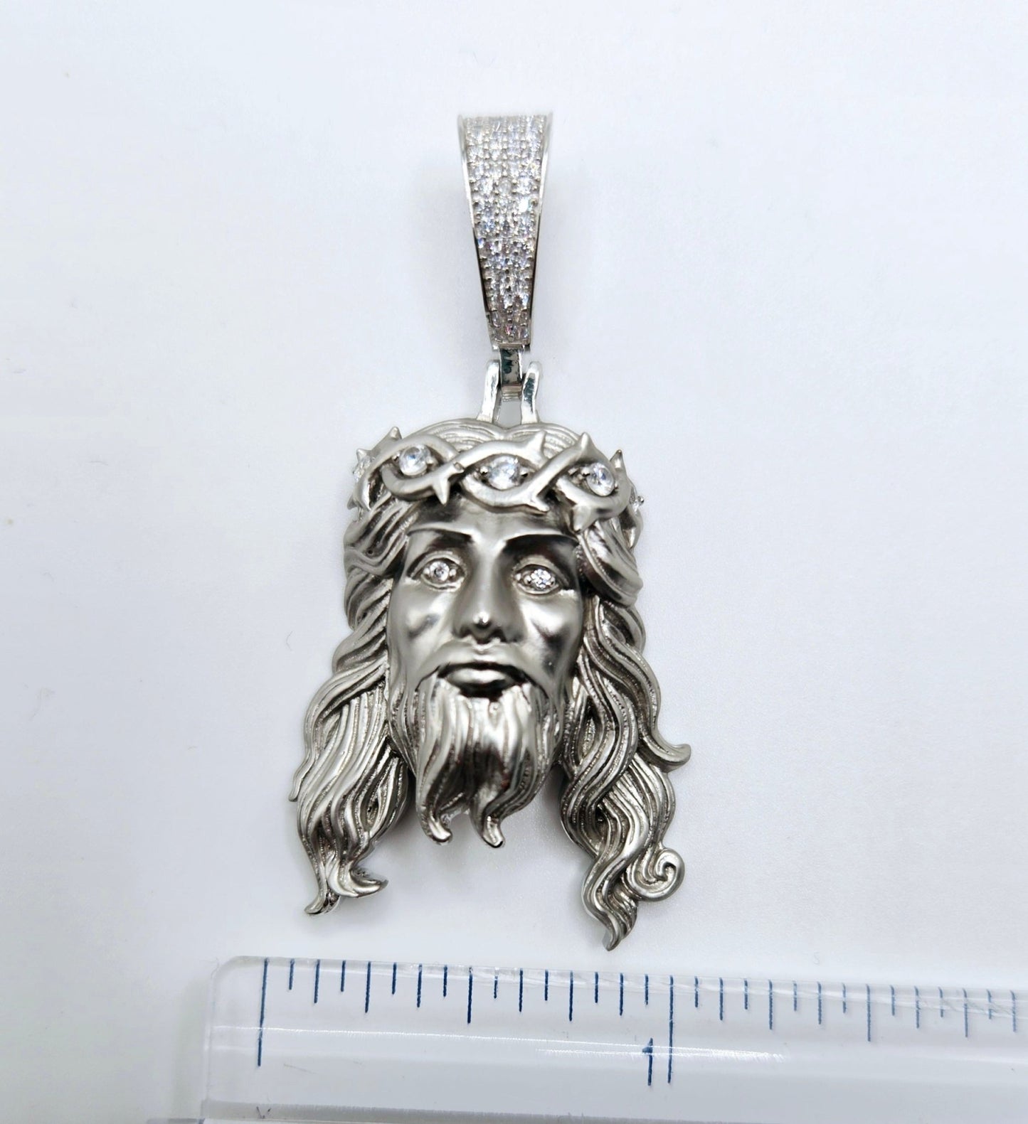Jesus 3D Face Silver 925 Pendant