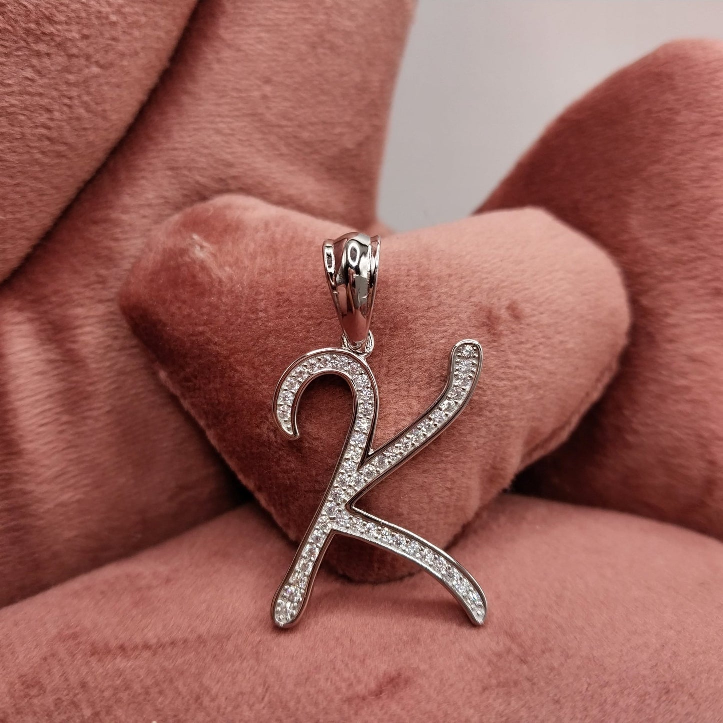 Letter K Initial Pendant