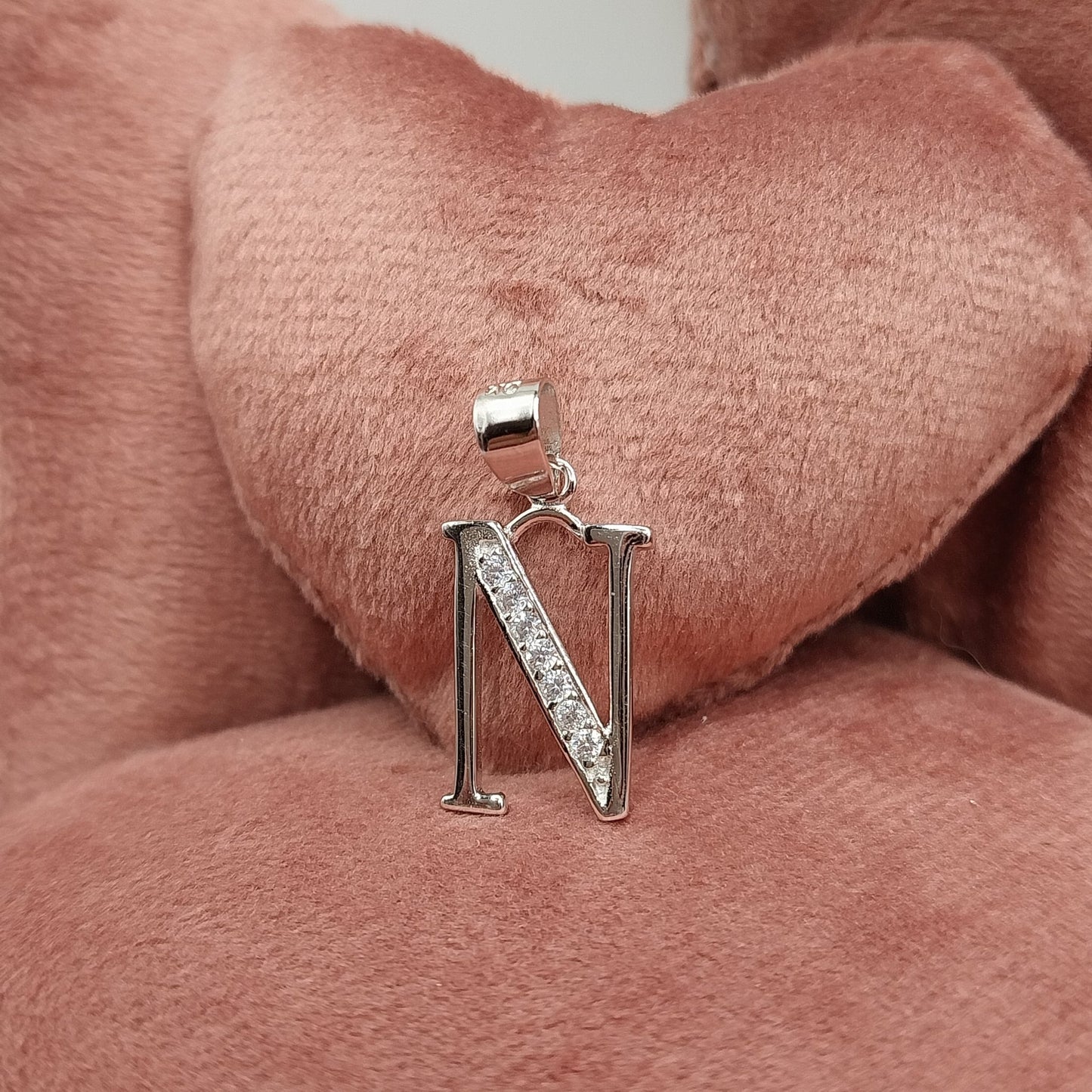 Letter N Initial Pendant