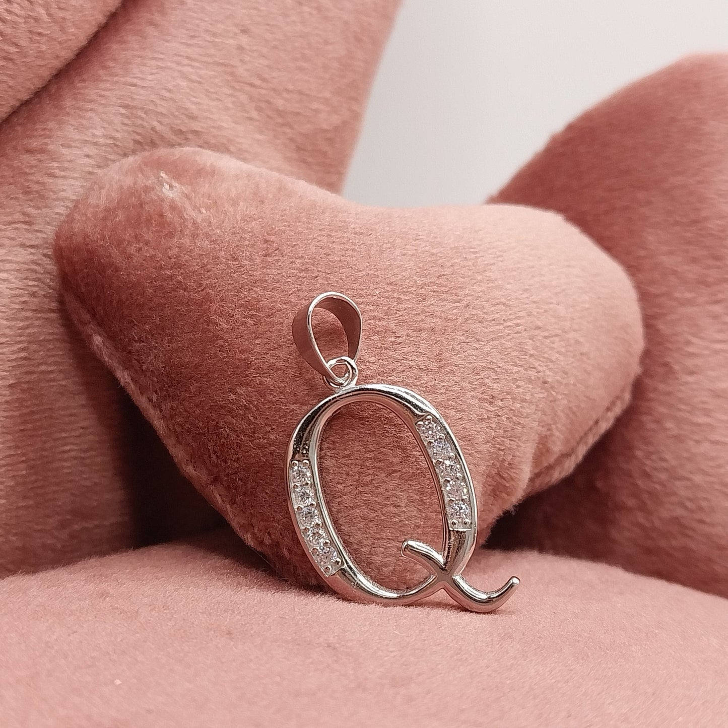 Letter Q Initial Pendant