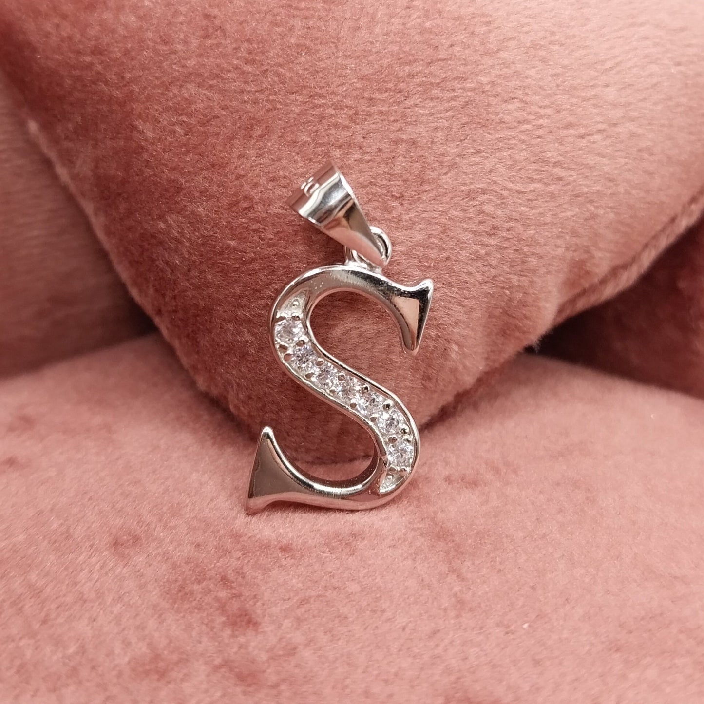 Letter S Initial Pendant