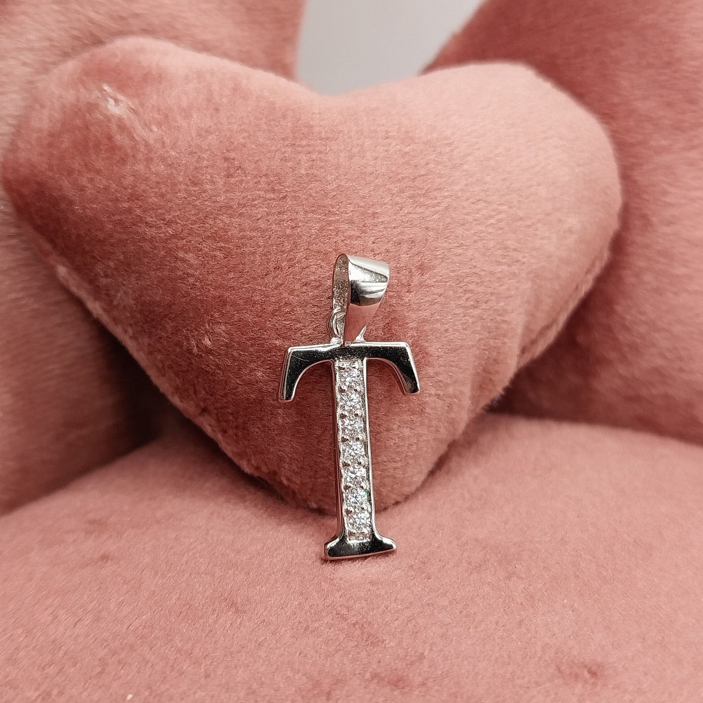 Letter T Initial Pendant