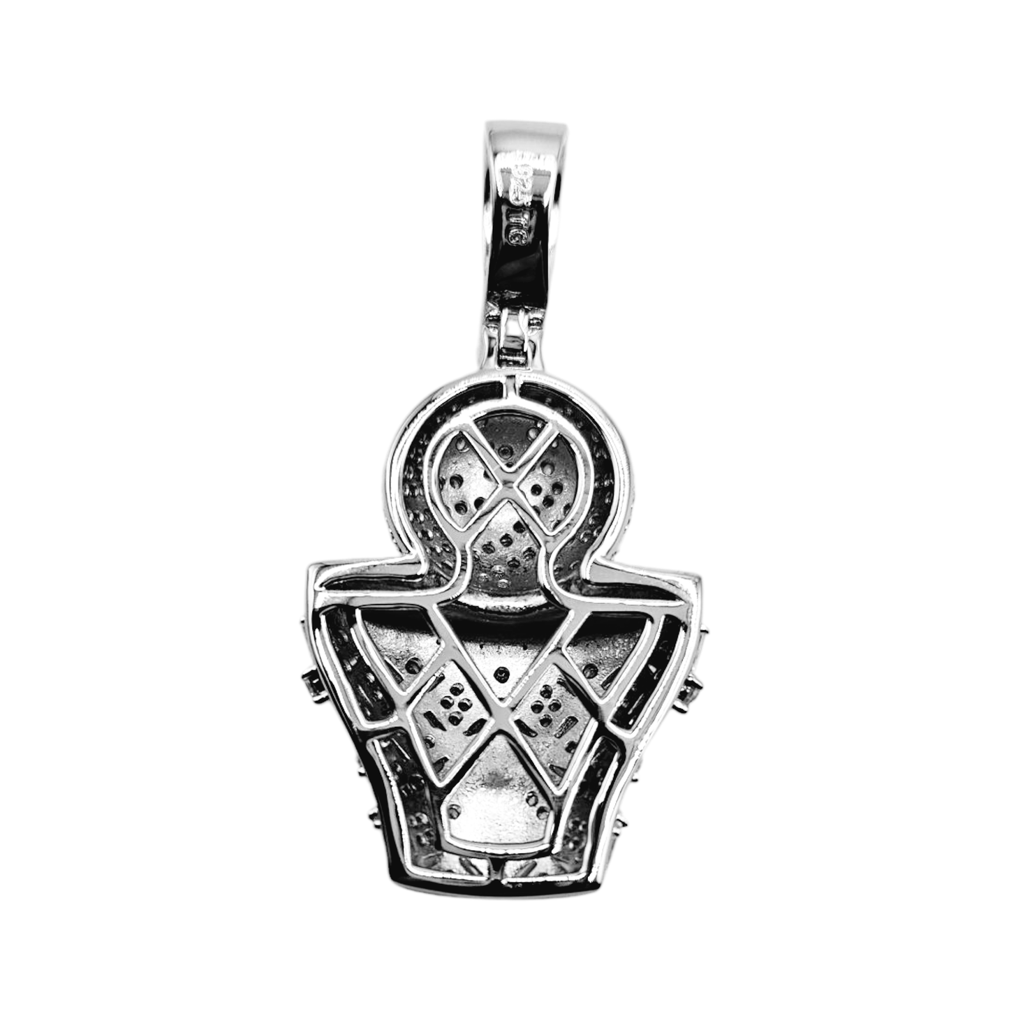 Money Basketball Pendant with Cubic Zirconia Stones Silver 925