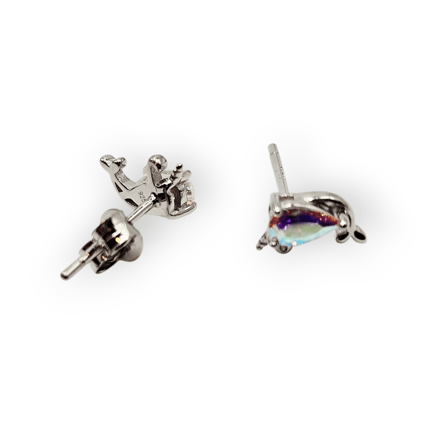 Narwhals Wale Unicorn Stud Earrings Silver 925 for Girls