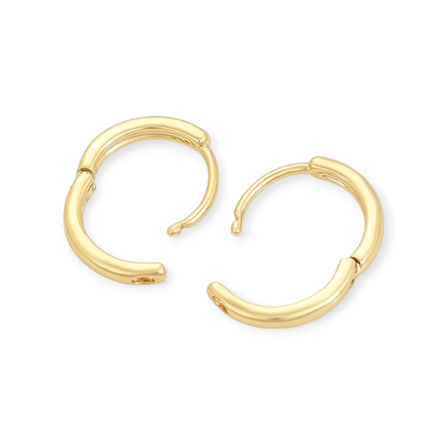 Plain 14k Gold Plated Hoop Earrings