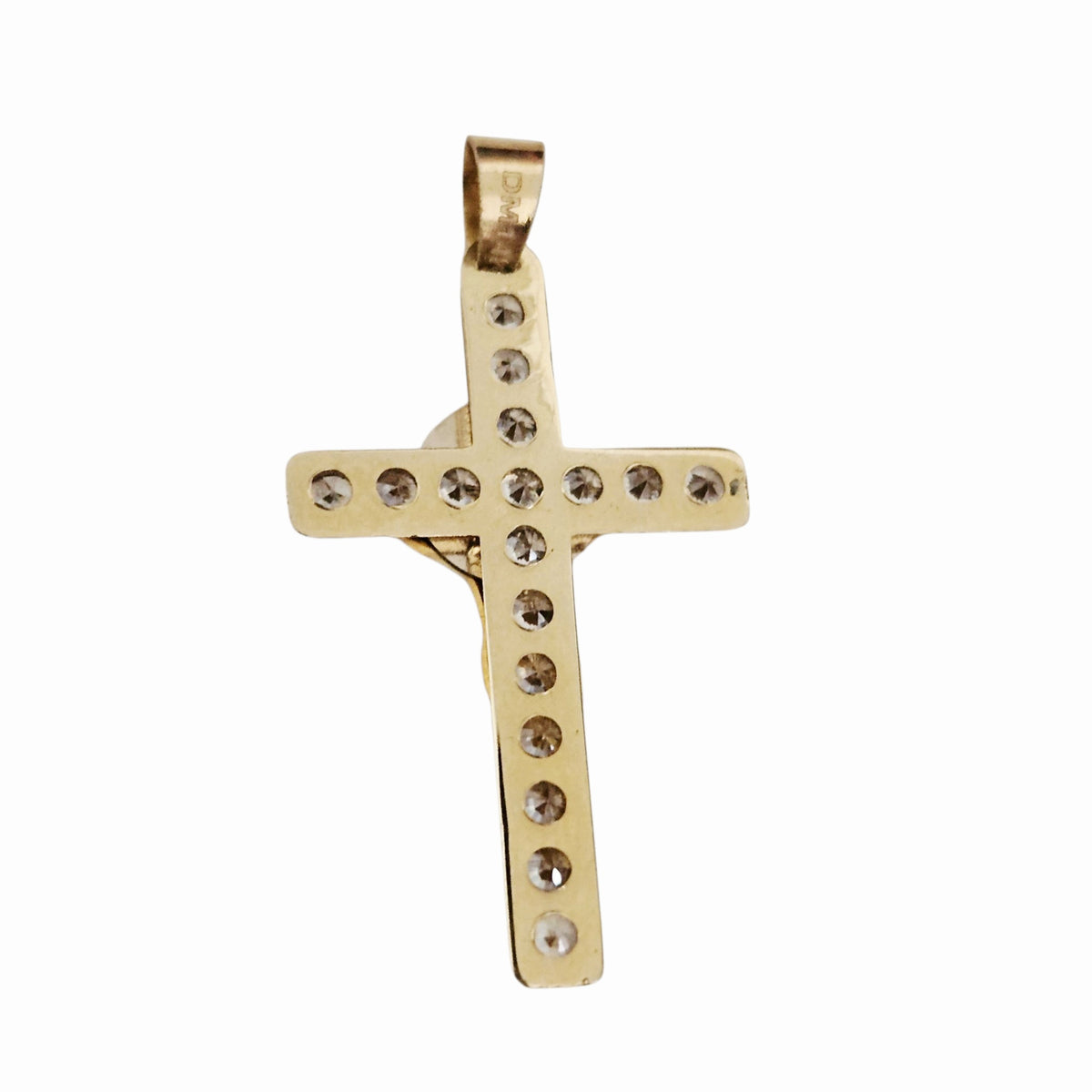 Crucifix 14K Gold Pendant Cross Tricolor for Men and Women