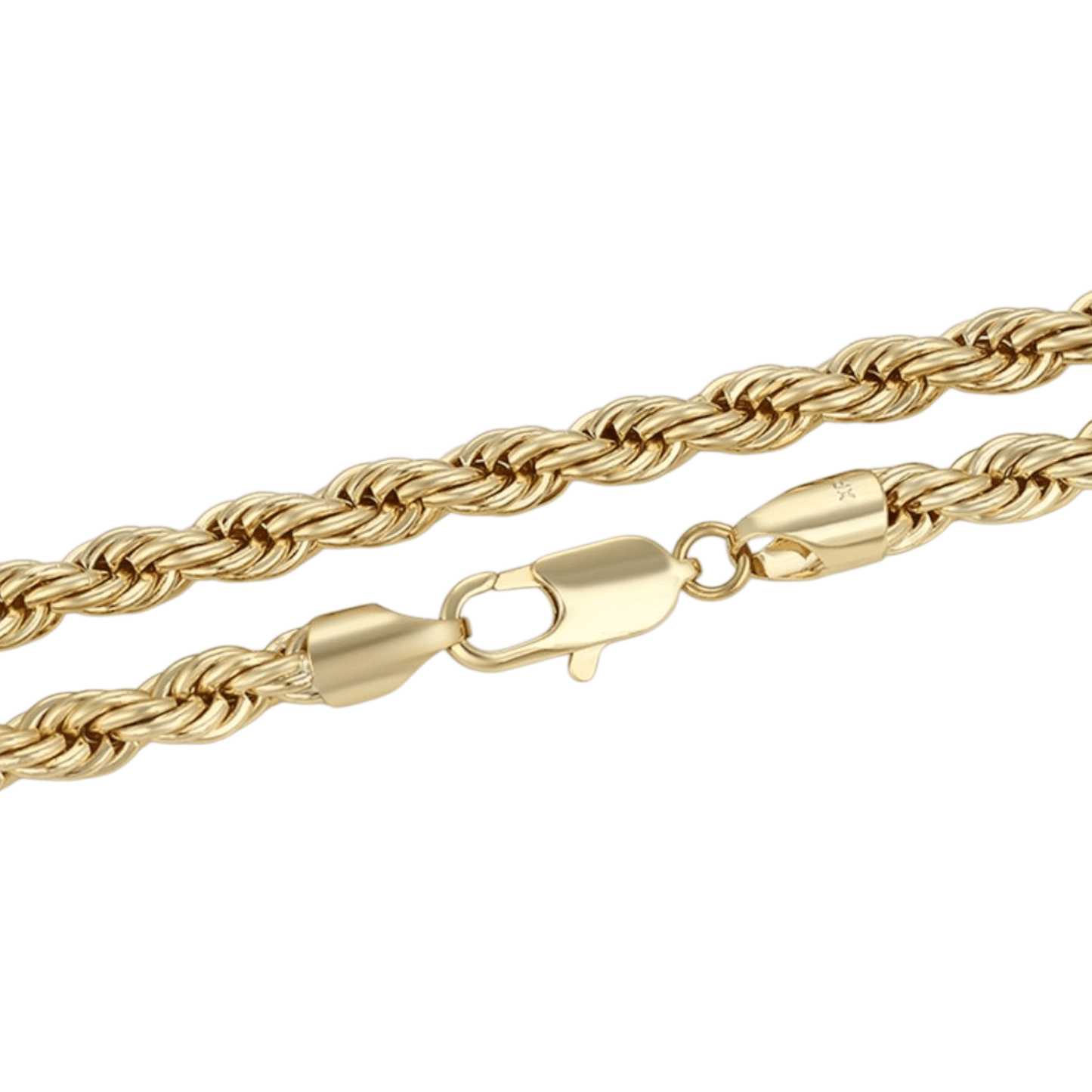 Rope Chain 14K Gold Plated 7mm