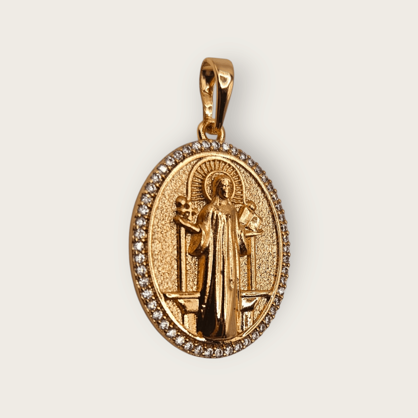 Saint Benedict Pendant 18K Rose Gold Plated