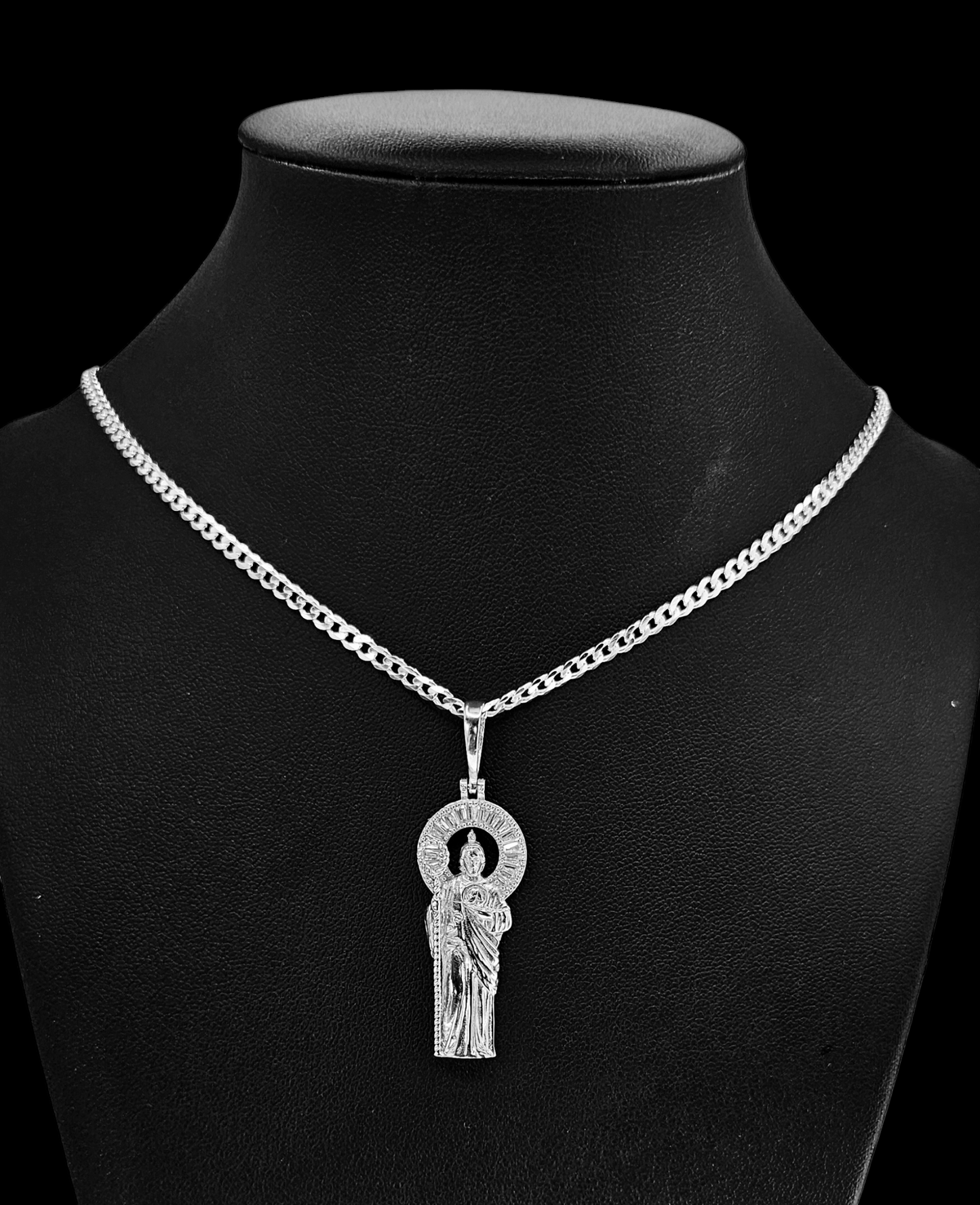 San Judas Silver 925 3D Pendants - 2 Different Size Available