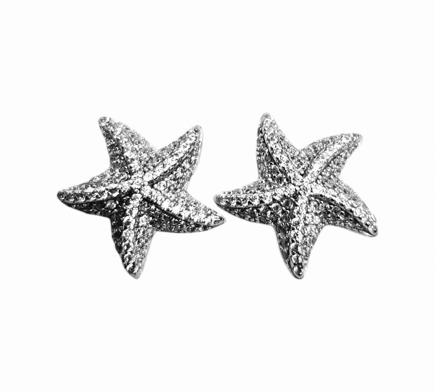 Sea Star Stud Earrings Silver 925 for Women