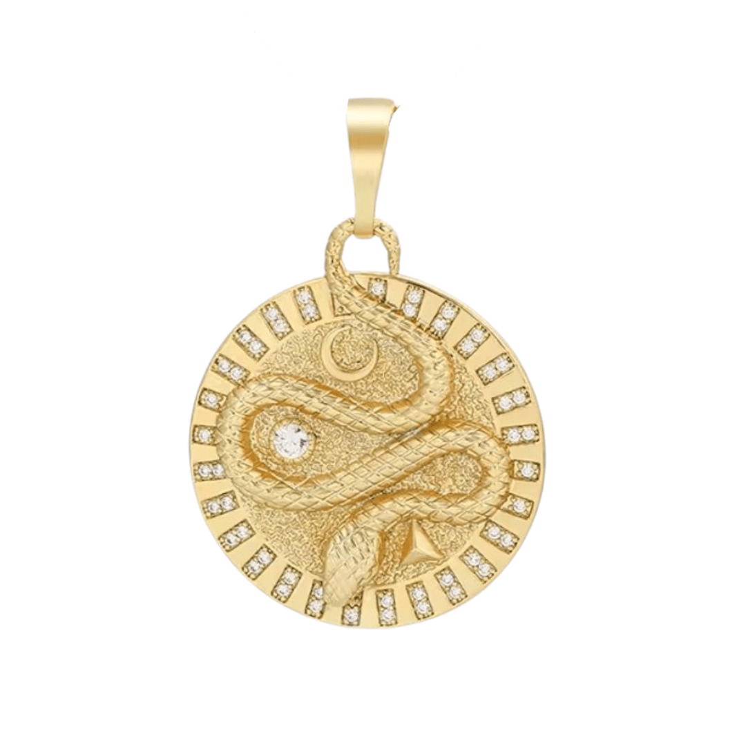 Snake Pendant 14k Gold Plated