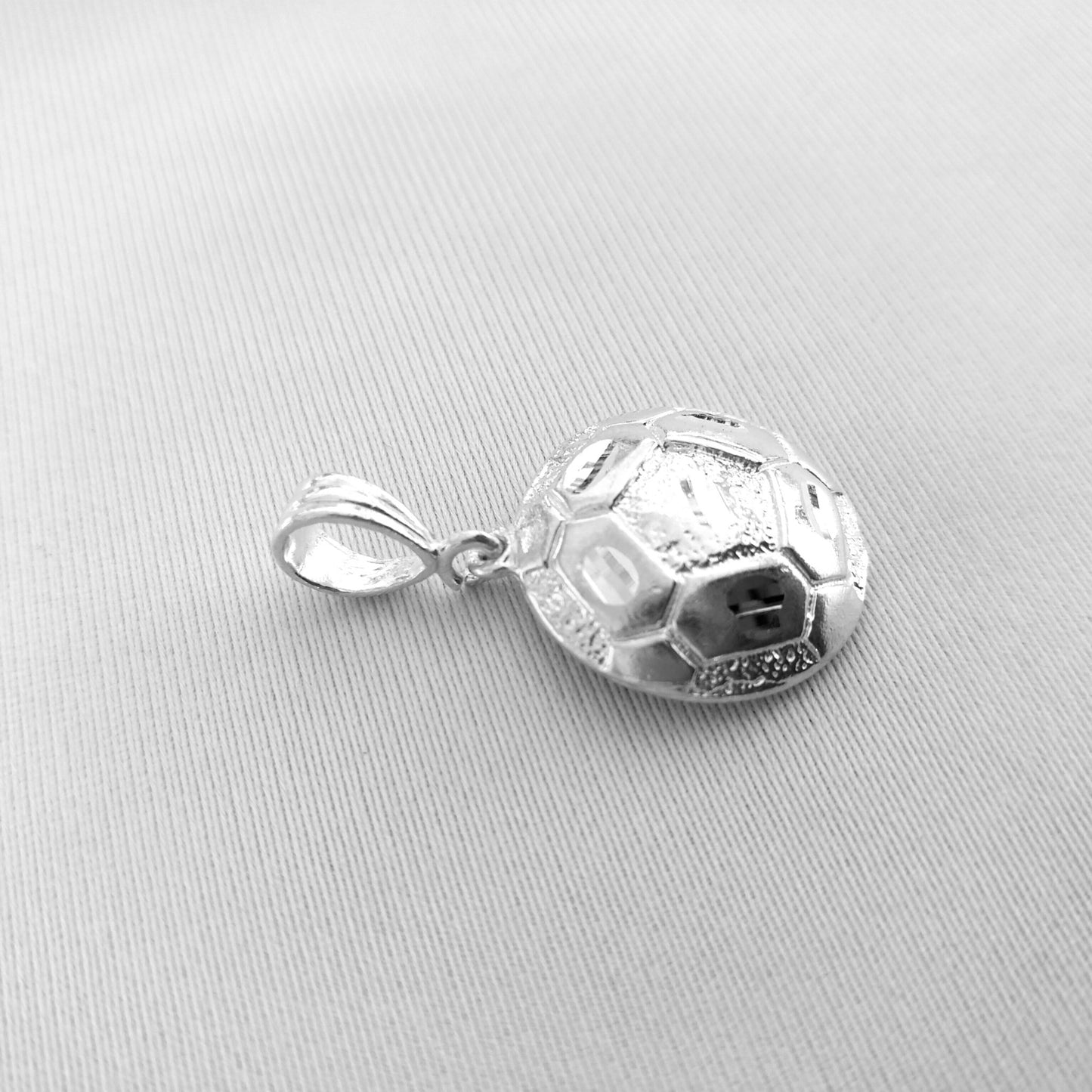 Soccer Ball Pendant Silver 925