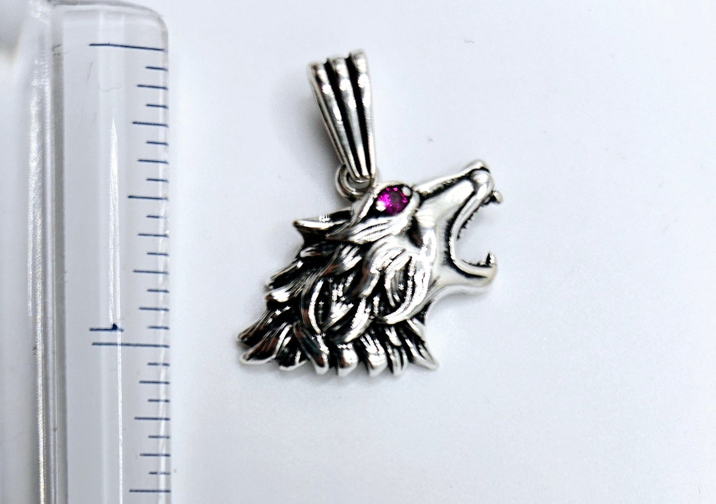 Wolf Head Pendant Silver 925