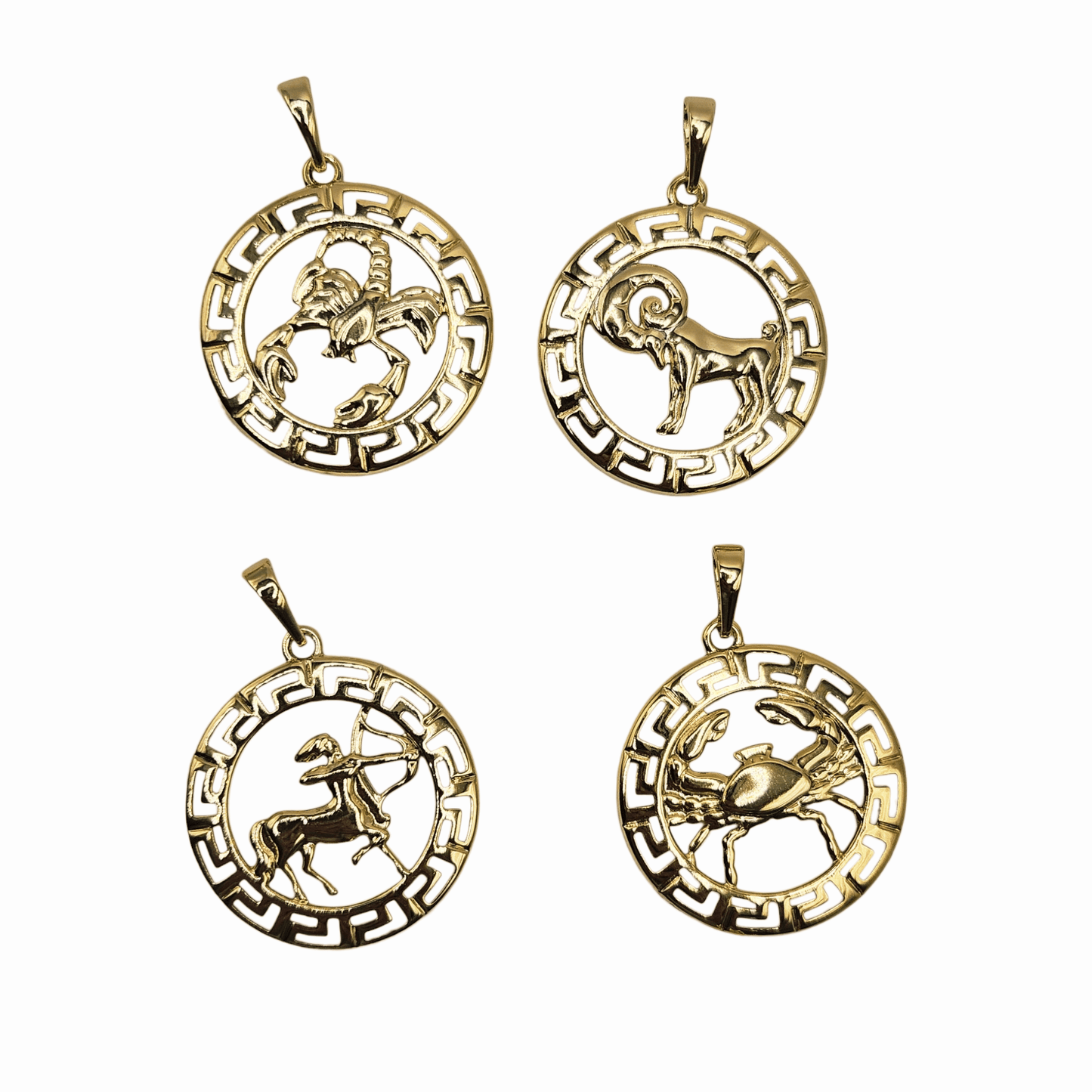 Zodiac Sign Pendant 14K Gold Plated