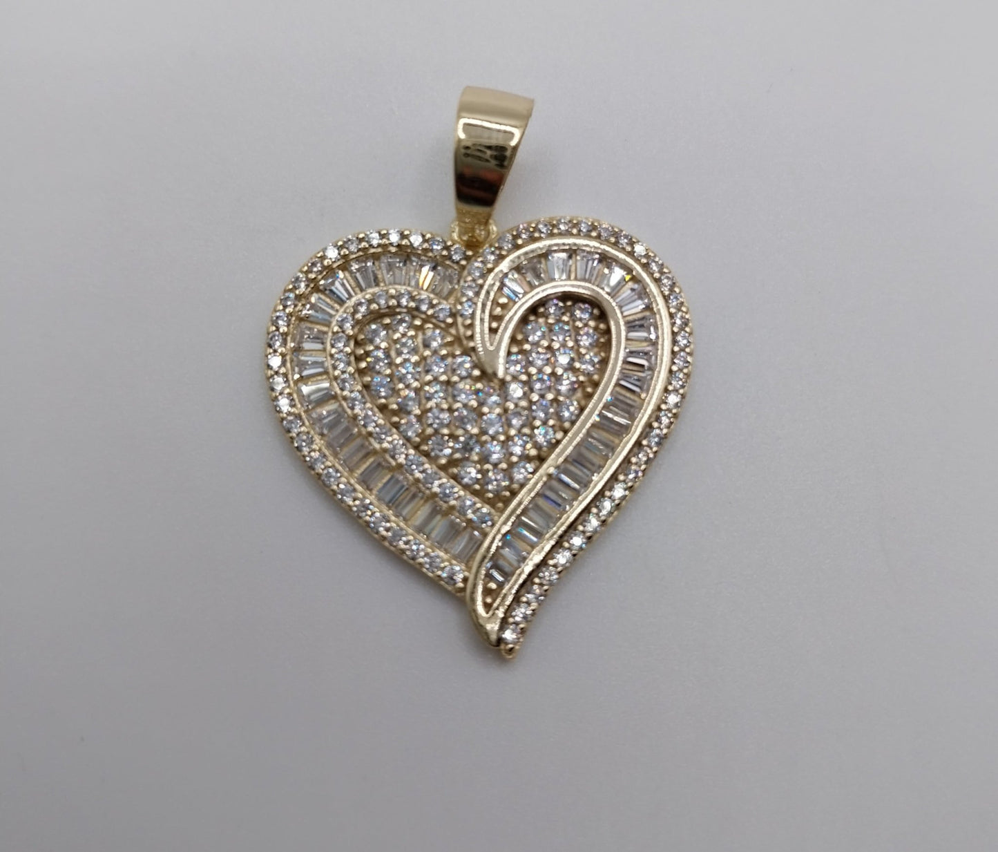 Heart Shape Pendant Silver 925 with Cubic Zirconia