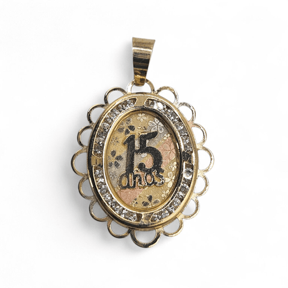 14K Gold 15 Años Pendant