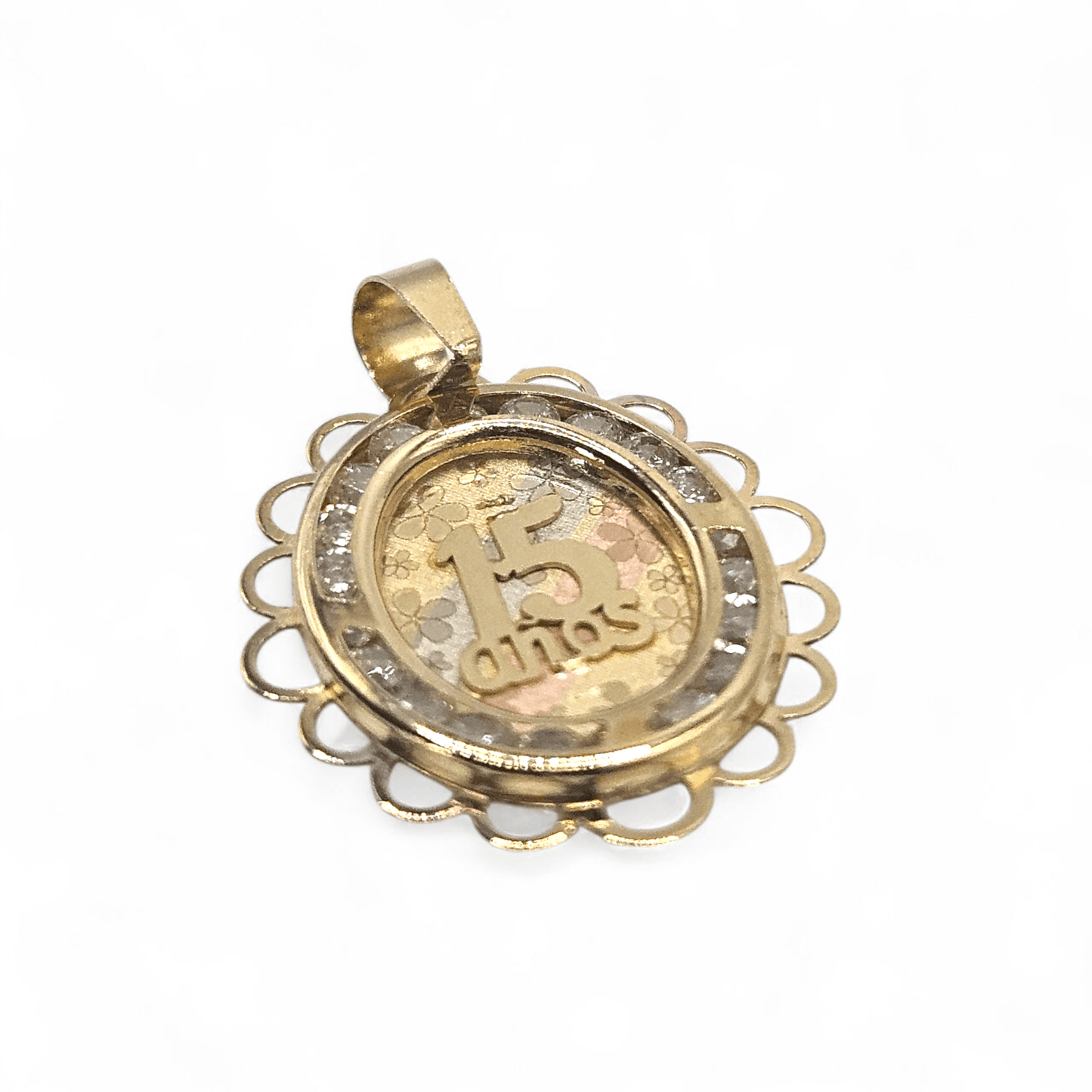 14K Gold 15 Años Pendant