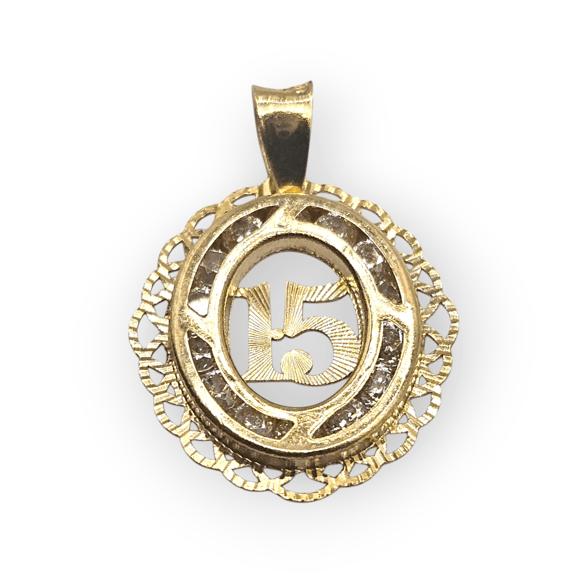 14K Gold 15 Years Pendant