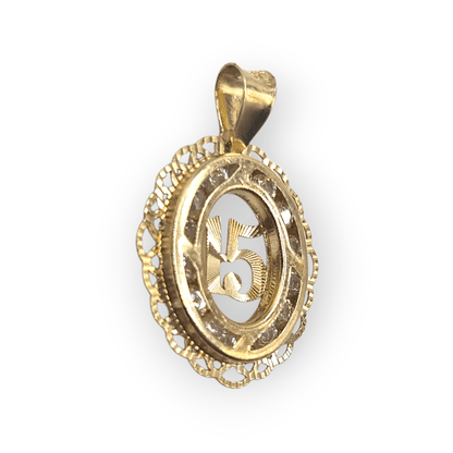 14K Gold 15 Years Pendant