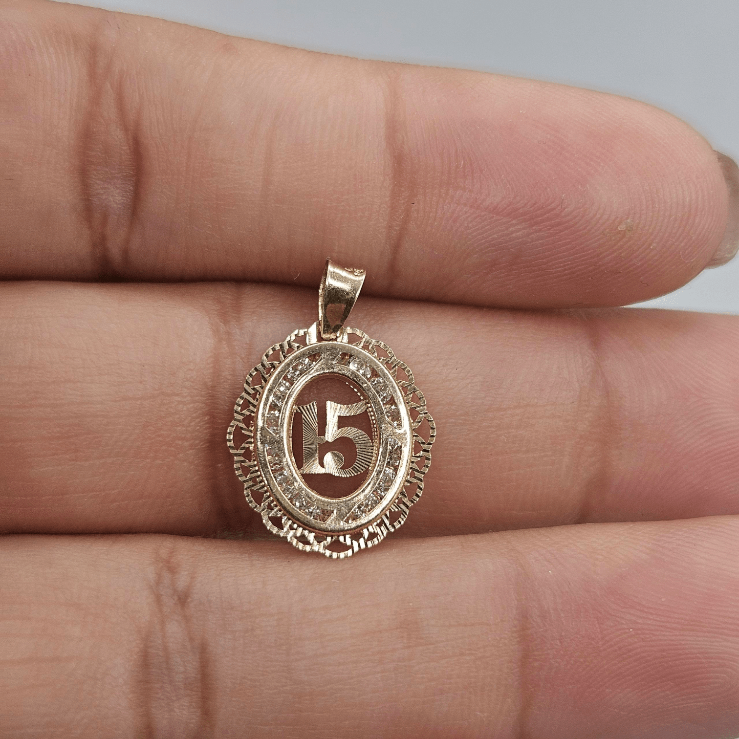 14K Gold 15 Years Pendant
