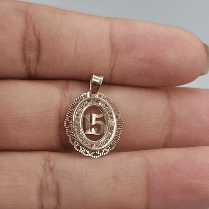 14K Gold 15 Years Pendant