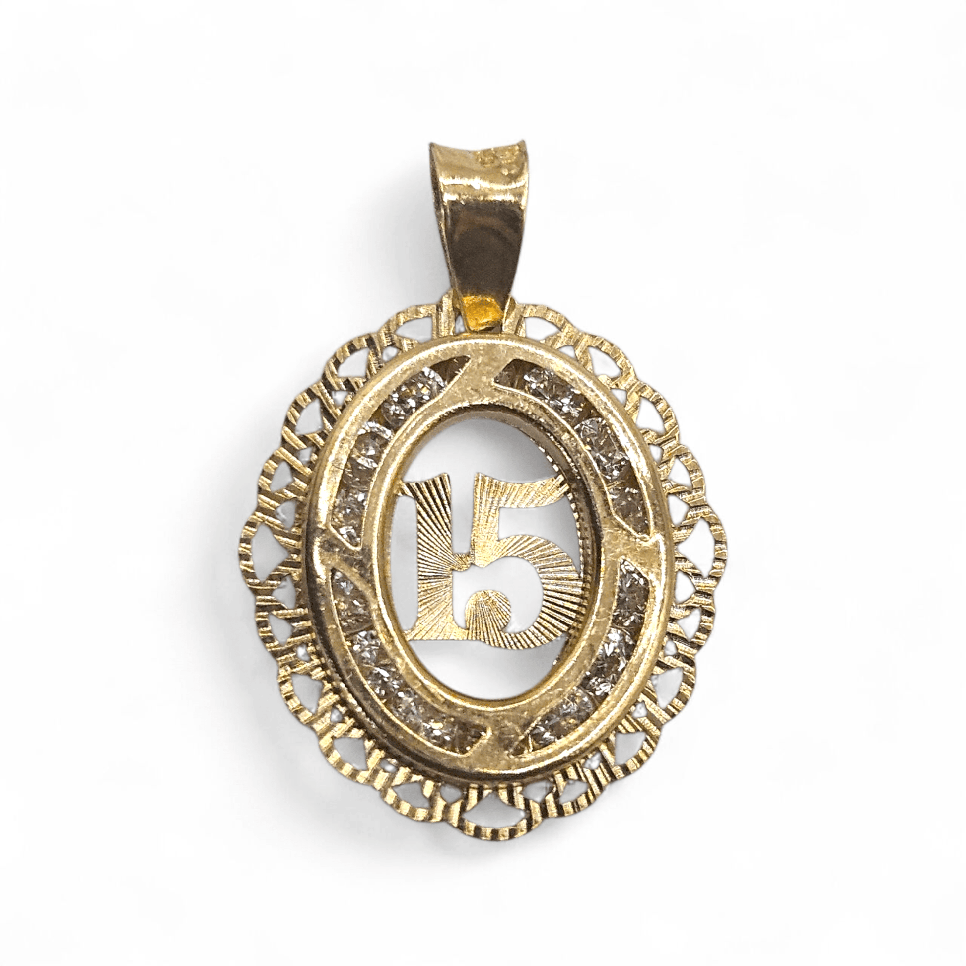14K Gold 15 Years Pendant