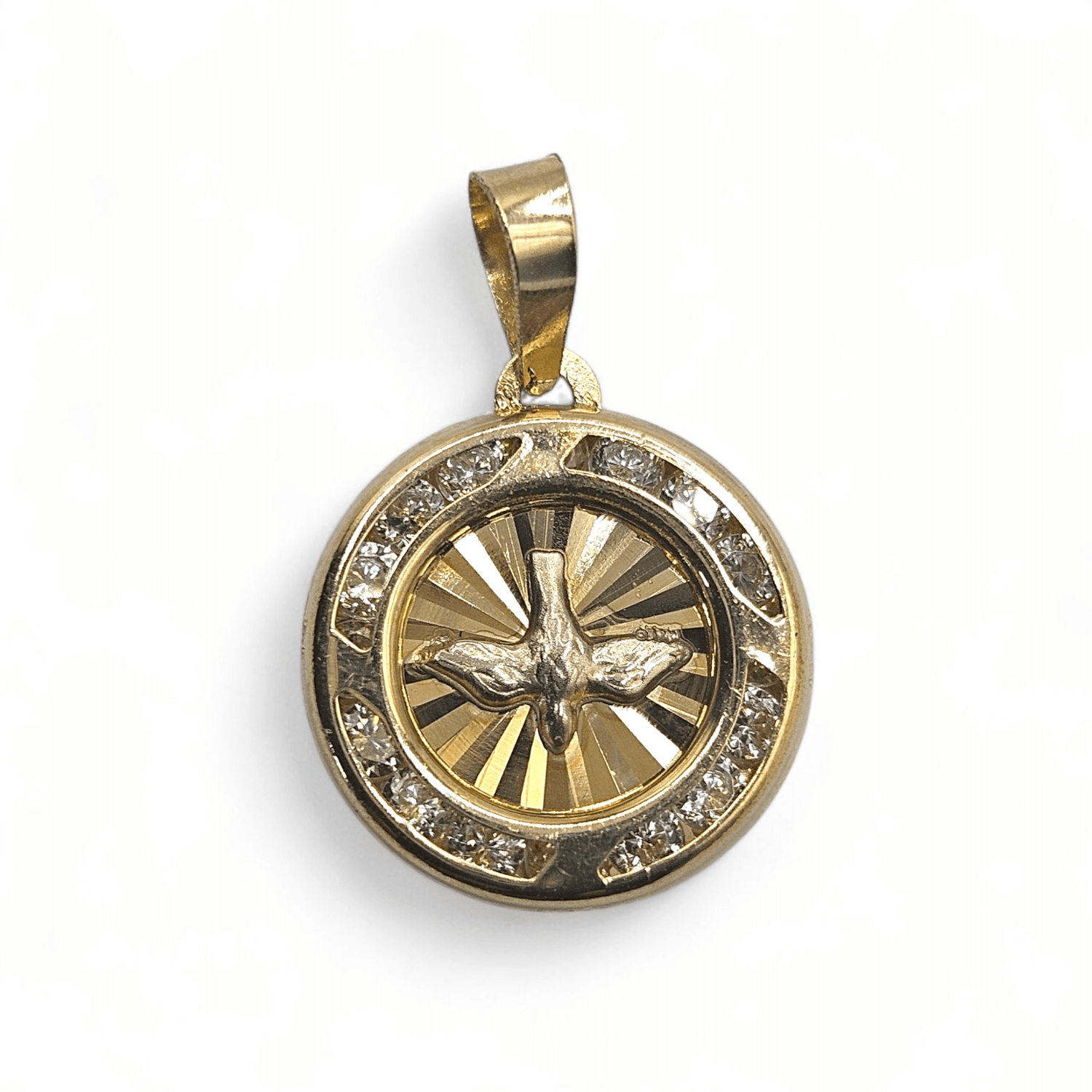 14K Gold Holy Spirit Dove Pendant