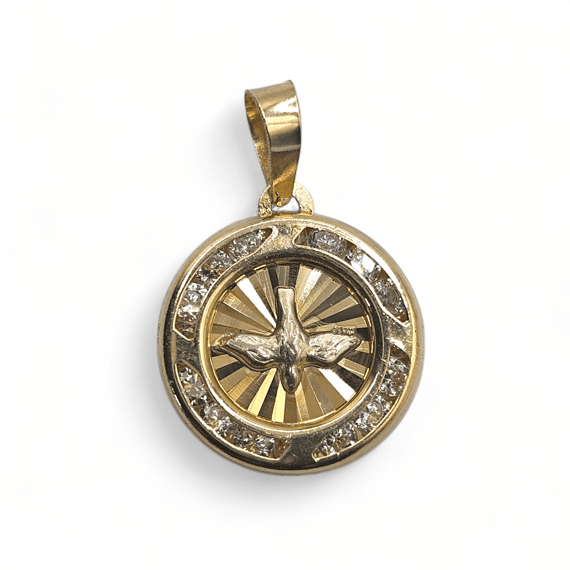 14K Gold Holy Spirit Dove Pendant
