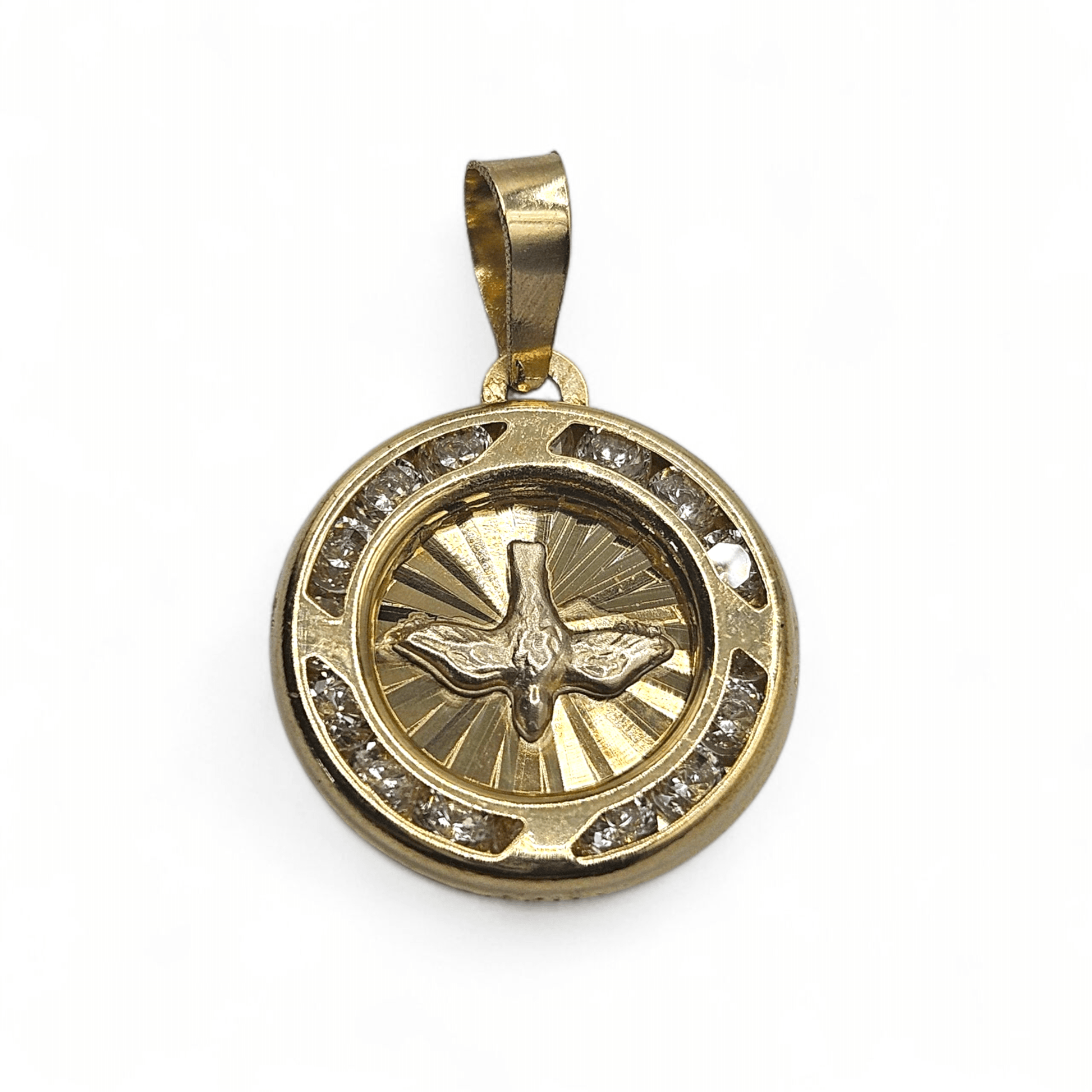 14K Gold Holy Spirit Dove Pendant