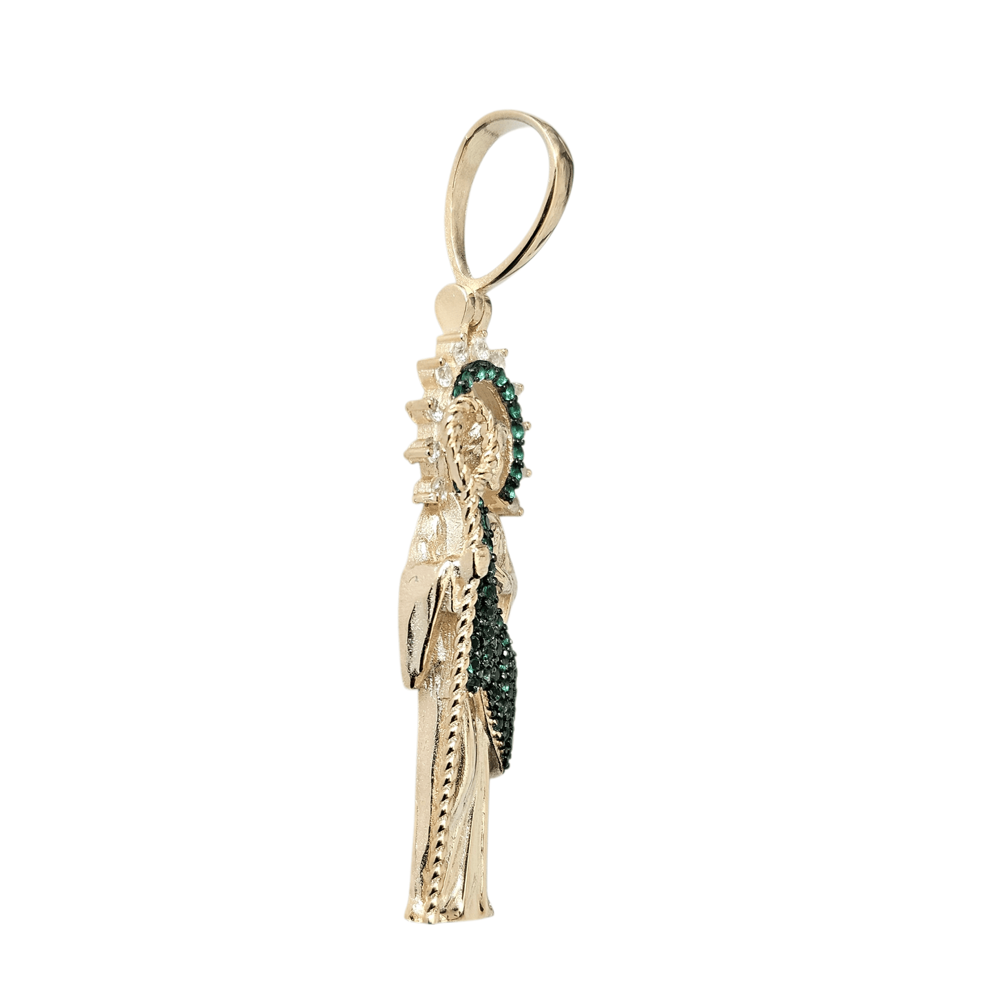 14K GP San Judas Silver 925 Pendant Saint Jude