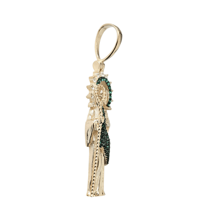 14K GP San Judas Silver 925 Pendant Saint Jude