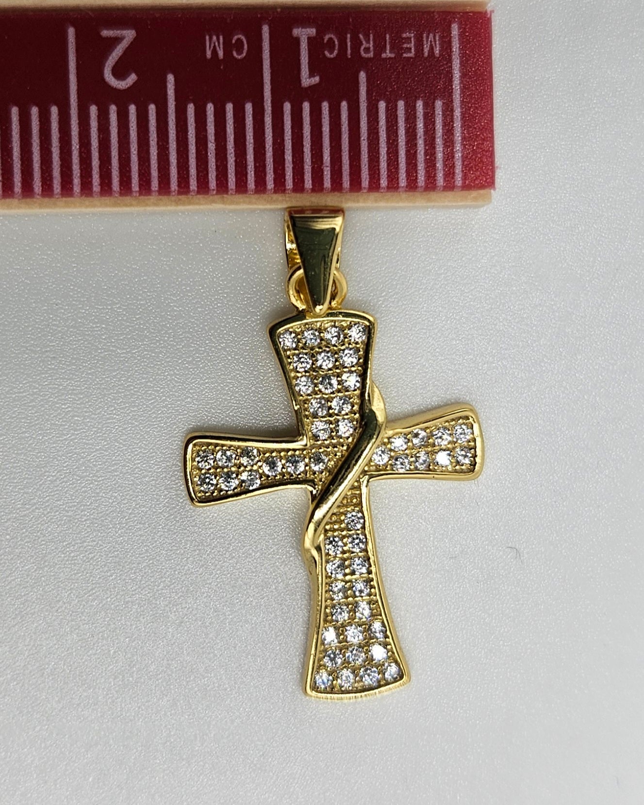 Cross Necklace Silver 925 or with 14K Gold Plating