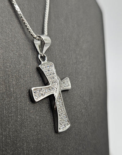 Cross Necklace Silver 925 or with 14K Gold Plating