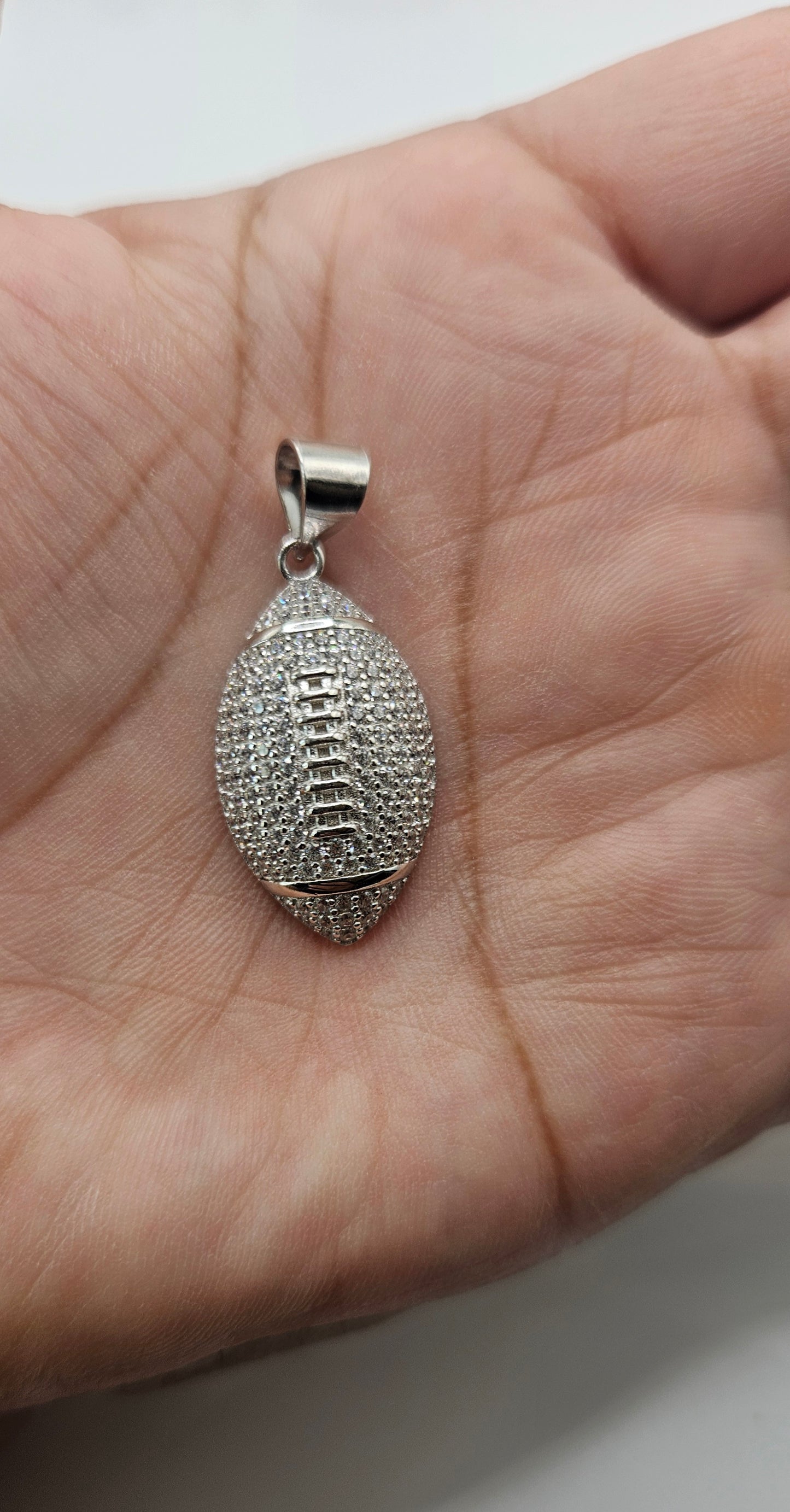 Football Pendant Silver 925