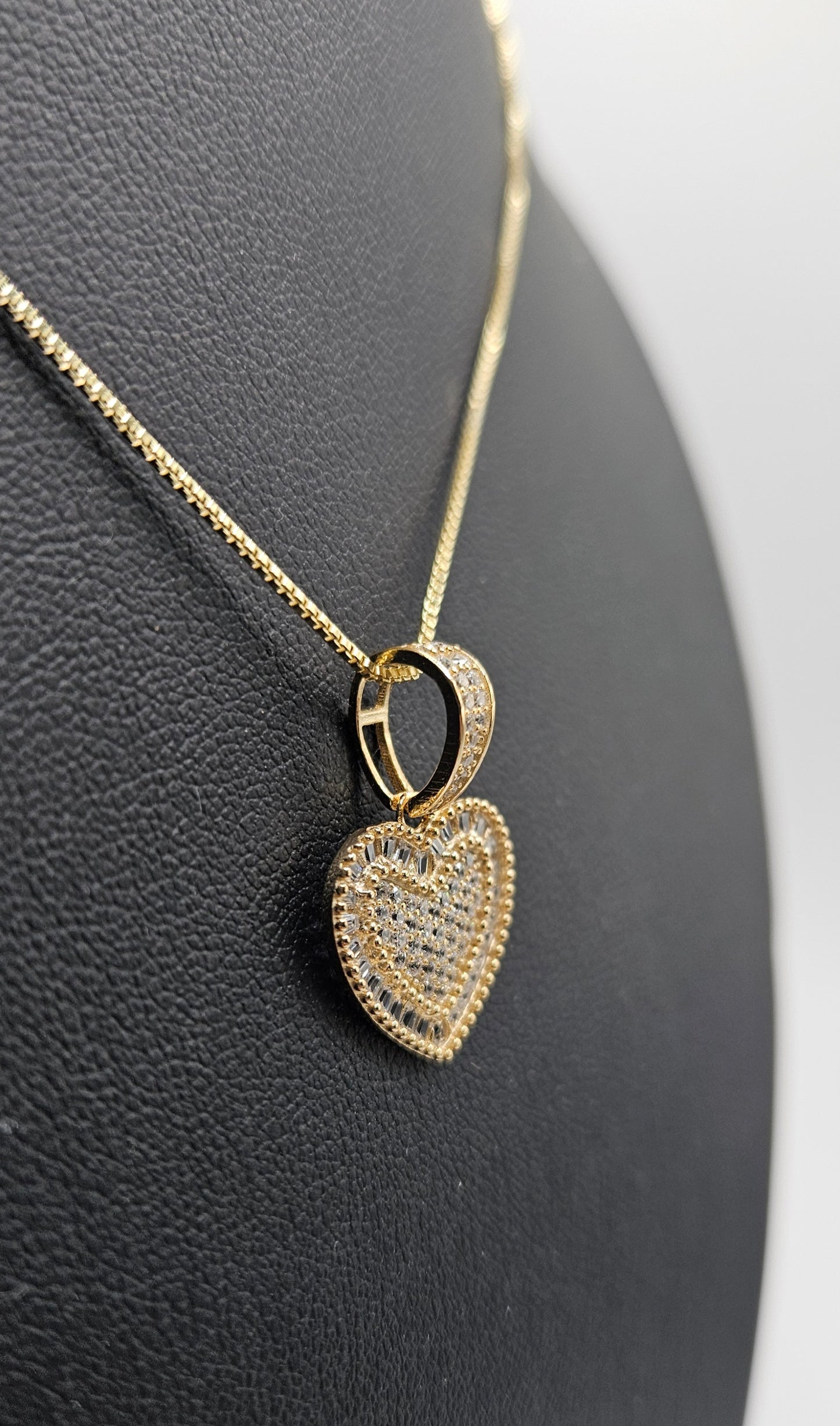 Heart Necklace 14K Gold Plating over Silver 925