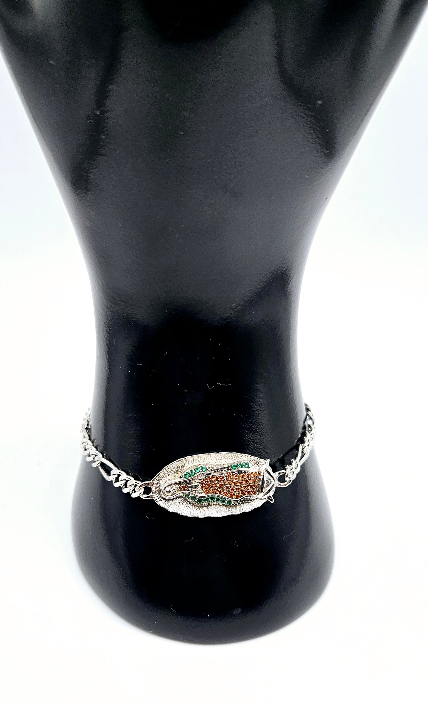 Oval Virgen Maria Bracelet Silver 925