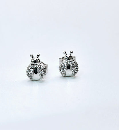 Kids Lady Bug Jewelry Set Silver 925