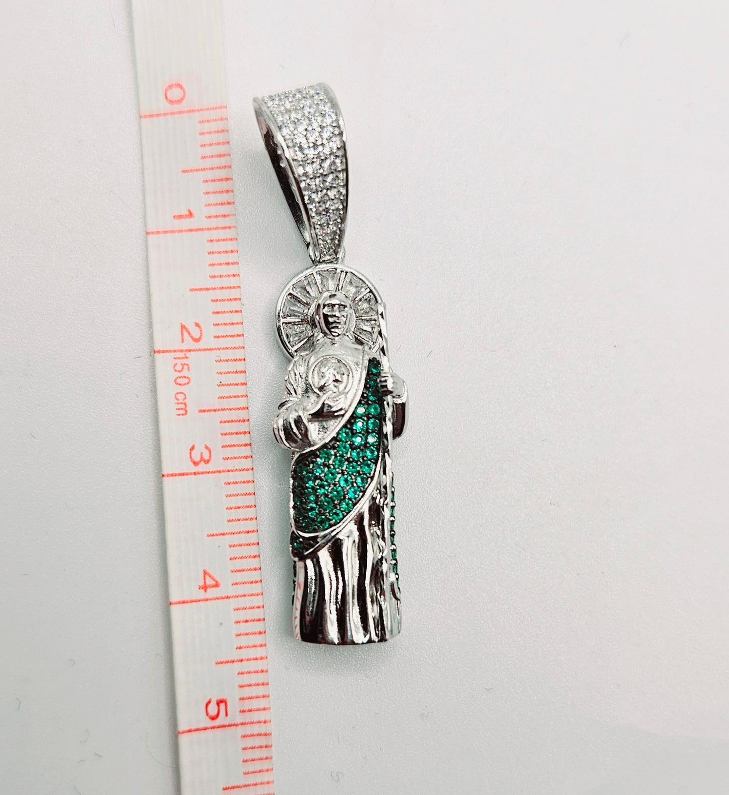 San Judas Silver 925 3D Pendant