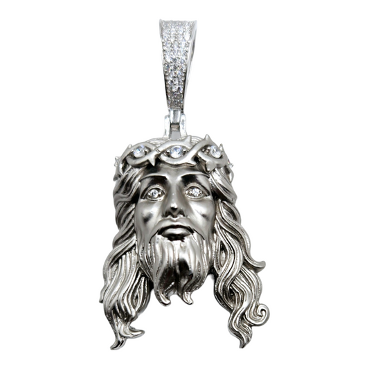 Jesus 3D Face Silver 925 Pendant