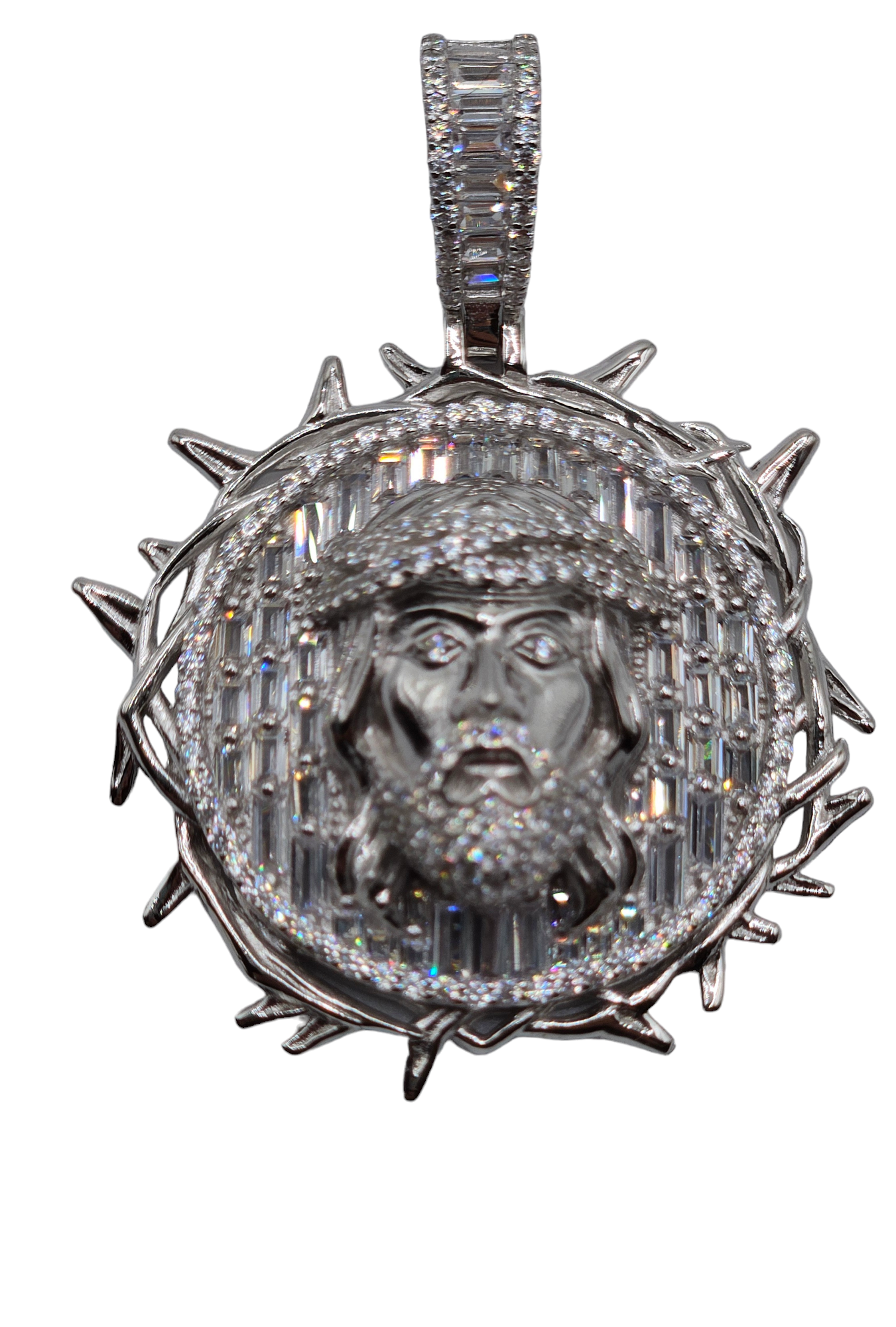 Jesus 3D Face Silver 925 Pendant
