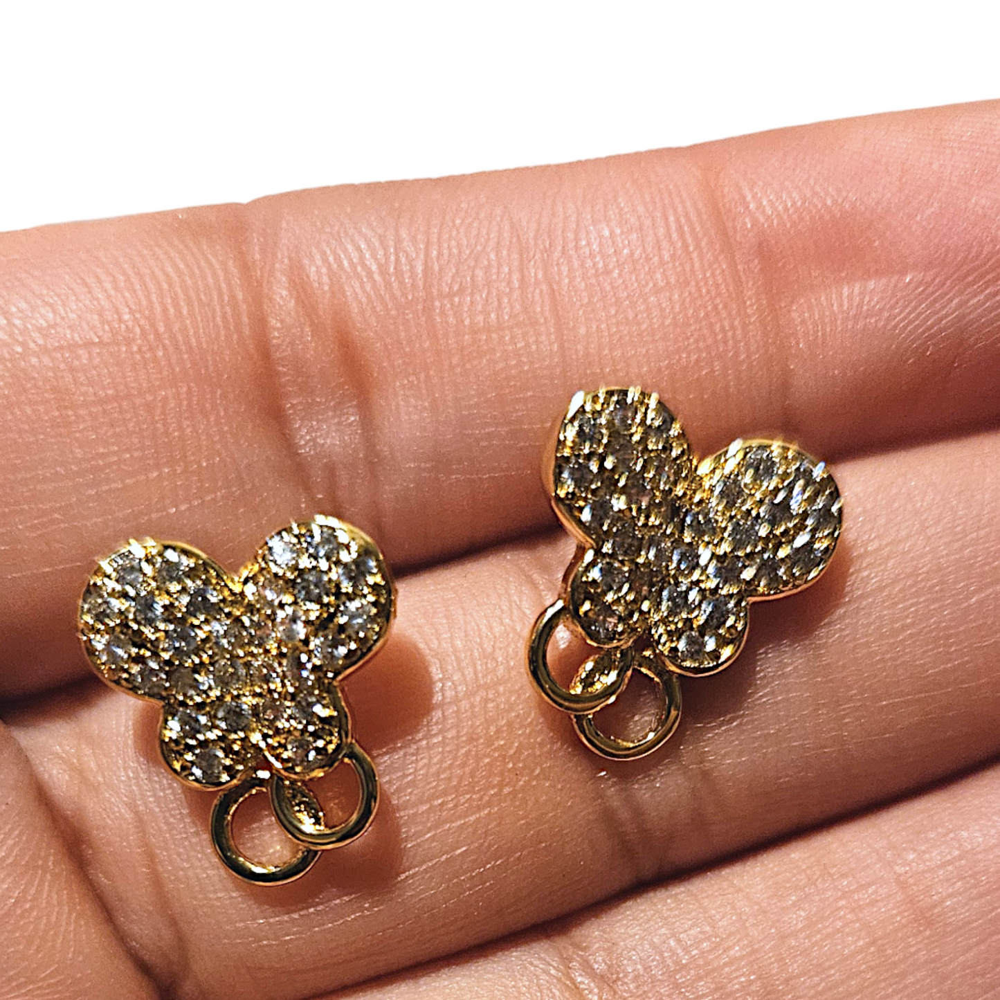 Butterfly 14k Gold Plated Earrings