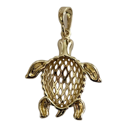 Turtle 14K Gold Plated Pendant